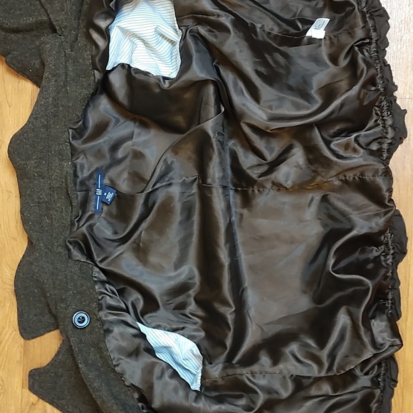 GAP 100% brown wool waist length jacket - Picture 9 of 11